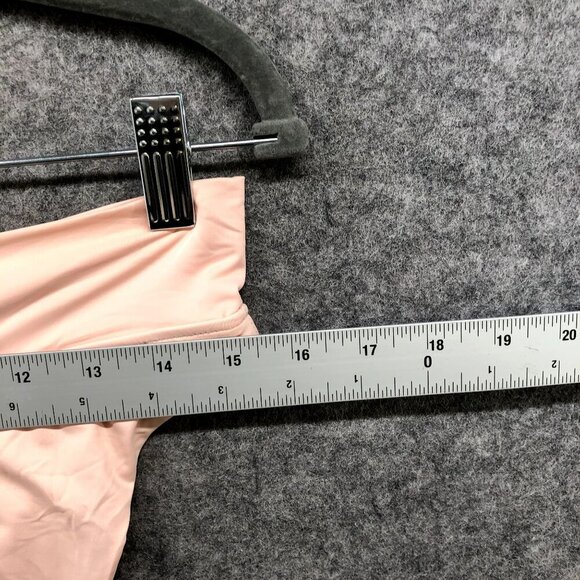 NWT Dippin Daisy High Cut Cheeky Bikini Bottom Womens XL Blush Pink Solid - Picture 10 of 10